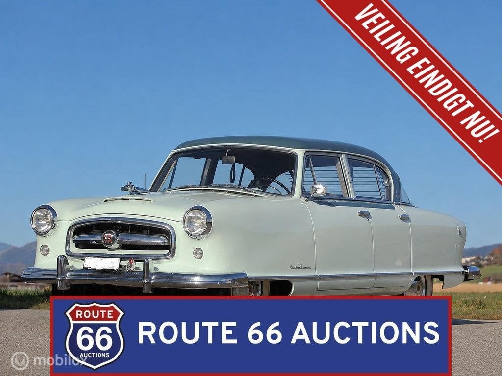 Nash Custom Rambler | 1954 | Route 66 Auctions, Overige merken, Zwart, Bedrijf, Handgeschakeld