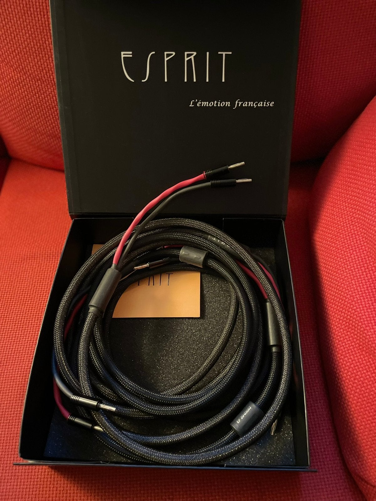 Esprit audio Beta 2x3m Diapason d'or luidsprekerkabel, Audio, Tv en Foto, Audiokabels en Televisiekabels, Ophalen, Gebruikt, 2 tot 5 meter