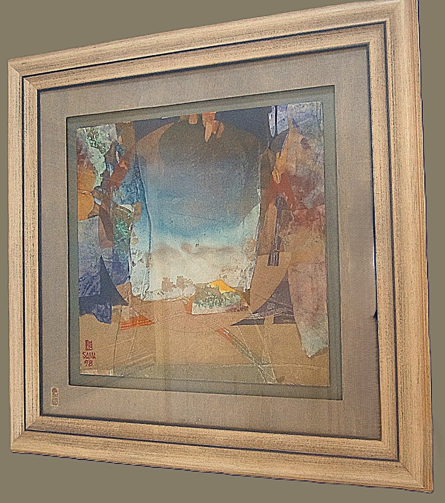 « Abstraction spirituelle » - Sama (1953), Antiquités & Art, Enlèvement