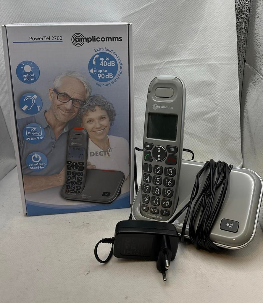 Amplicomms Powerstel 2700 telefoon met grote knoppen, Telecommunicatie, Ophalen of Verzenden, Gebruikt