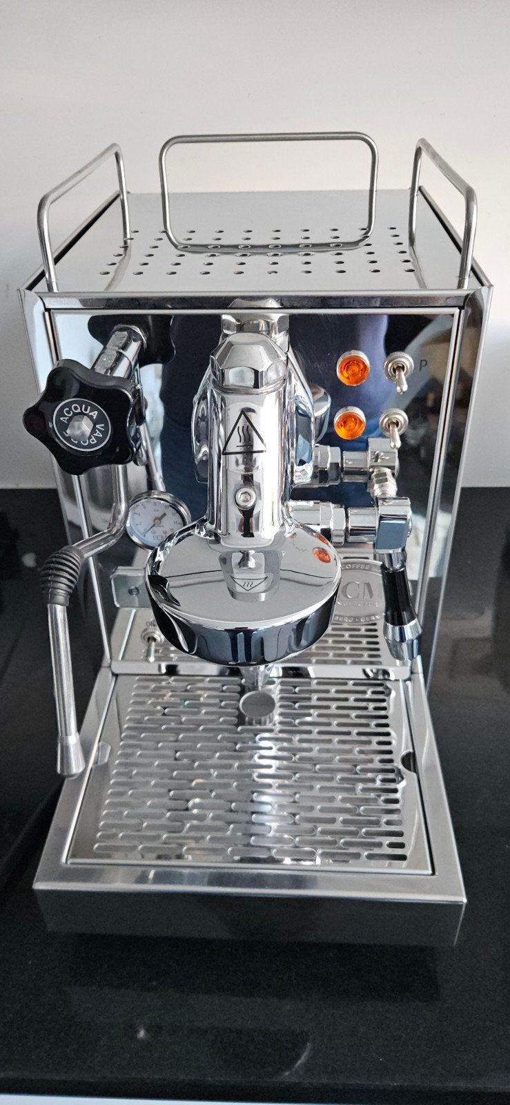 Bijna nieuwe ECM Classika PID-espressomachine, Ophalen, Afneembaar waterreservoir, Espresso apparaat, Gemalen koffie