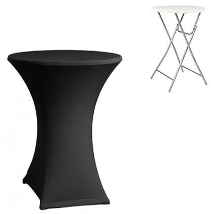 2x coctkail tables + 2x housses, Maison & Meubles, Tables | Tables mange-debout, Enlèvement, Neuf