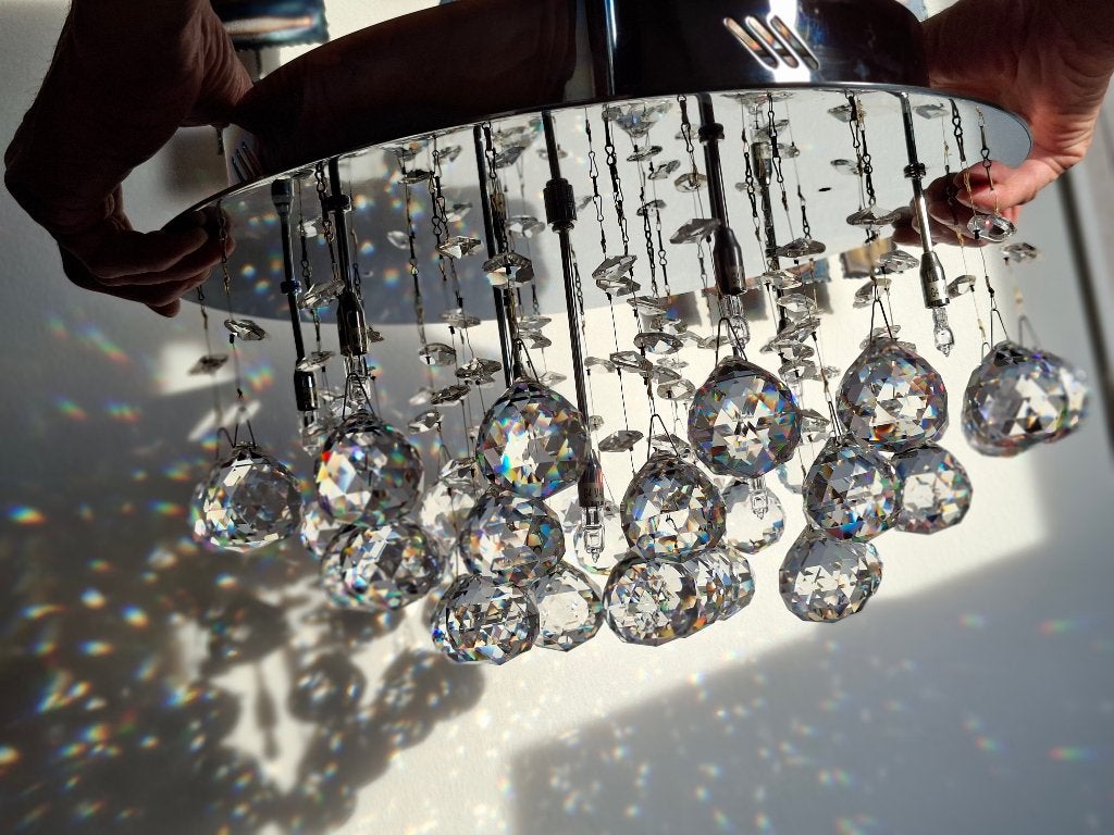 3x SWAROVSKI KRISTALLEN luster als NIEUW - UNIEK AANBOD!!!, Ophalen, Zo goed als nieuw