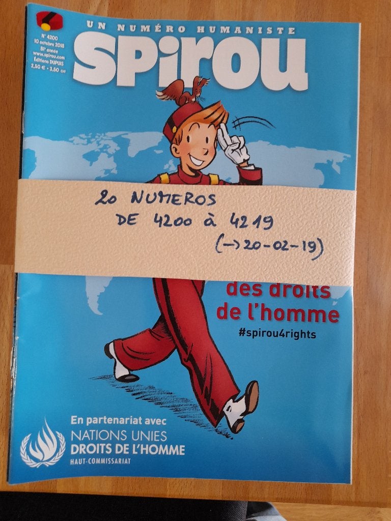 Spirou Hebdomadaires- 260 exemplaires- du n° 4180 au n°4450, Série complète ou Série, Comme neuf, Enlèvement, Collectif