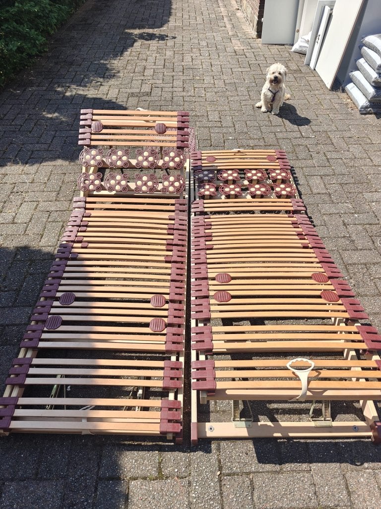 Verstelbare lattenbodems DENIWOL, Huis en Inrichting, Slaapkamer | Matrassen en Bedbodems, Ophalen, Nieuw, Bedbodem, 200 cm