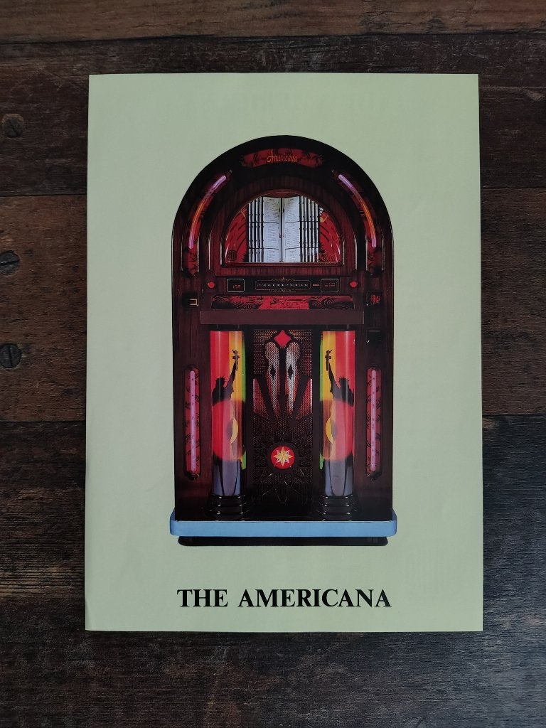 Flyer: Sound Leisure /The Americana (1989) jukebox, Verzamelen, Verzenden