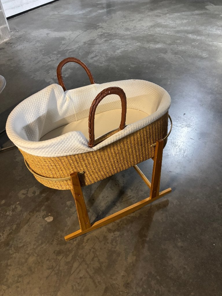 berceau osier, Enfants & Bébés, Enlèvement, Comme neuf, Berceau