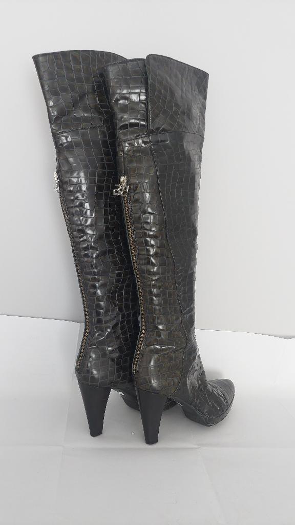 782C* Bruphils - sexy hautes bottes cuir olive (39), Autres couleurs, Bruphils, Porté, Bottes hautes