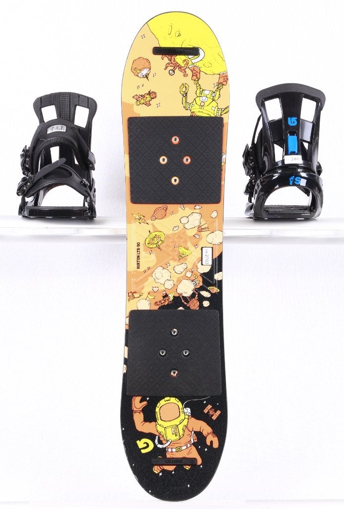 Snowboard 90 cm pour enfants BURTON LTR, noir/orange, woodco, Envoi, Utilisé, Planche