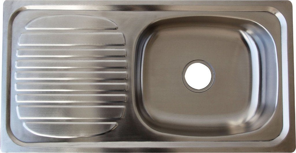 Évier cuisine à encastrer 1 bac 88X46 cm en acier inoxydable, Maison & Meubles, Cuisine | Éléments de cuisine, Neuf, Gris, Envoi