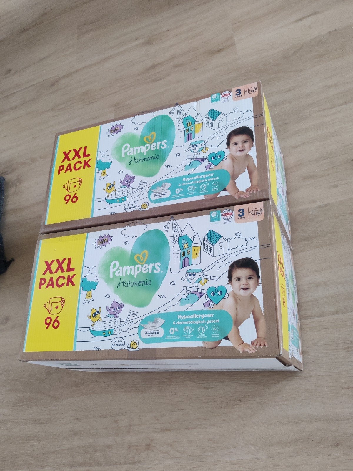 2x Pampers Harmonie maat 3, Ophalen