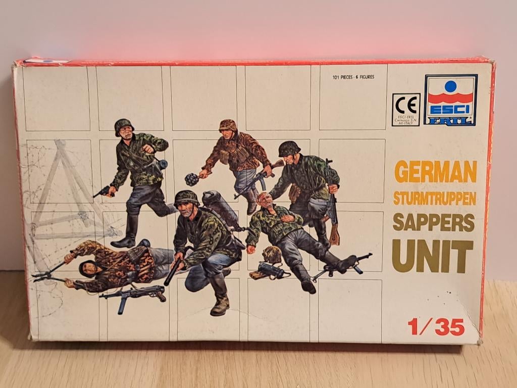 Esci | No. 5006 | 1:35 - German Sturmtruppen Sappers Unit, Hobby en Vrije tijd, Modelbouw | Figuren en Diorama's, Nieuw, Figuur of Figuren