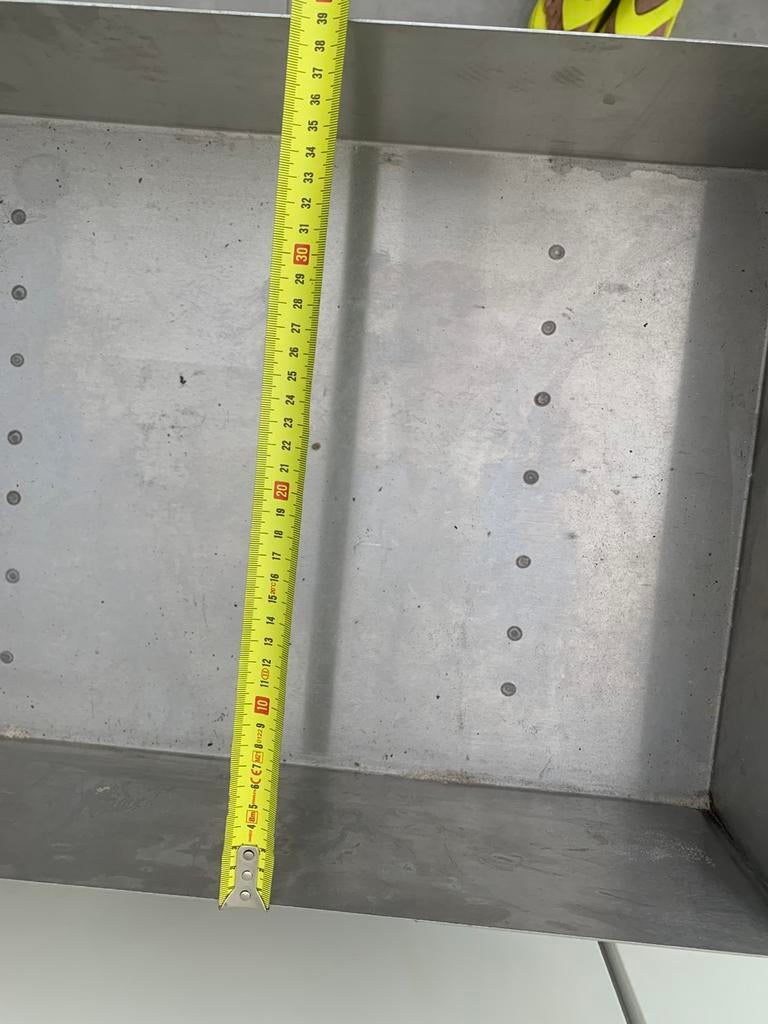 Horeca Industriële inox peukjes bak - afmetingen zie foto’s, Ophalen, Zo goed als nieuw