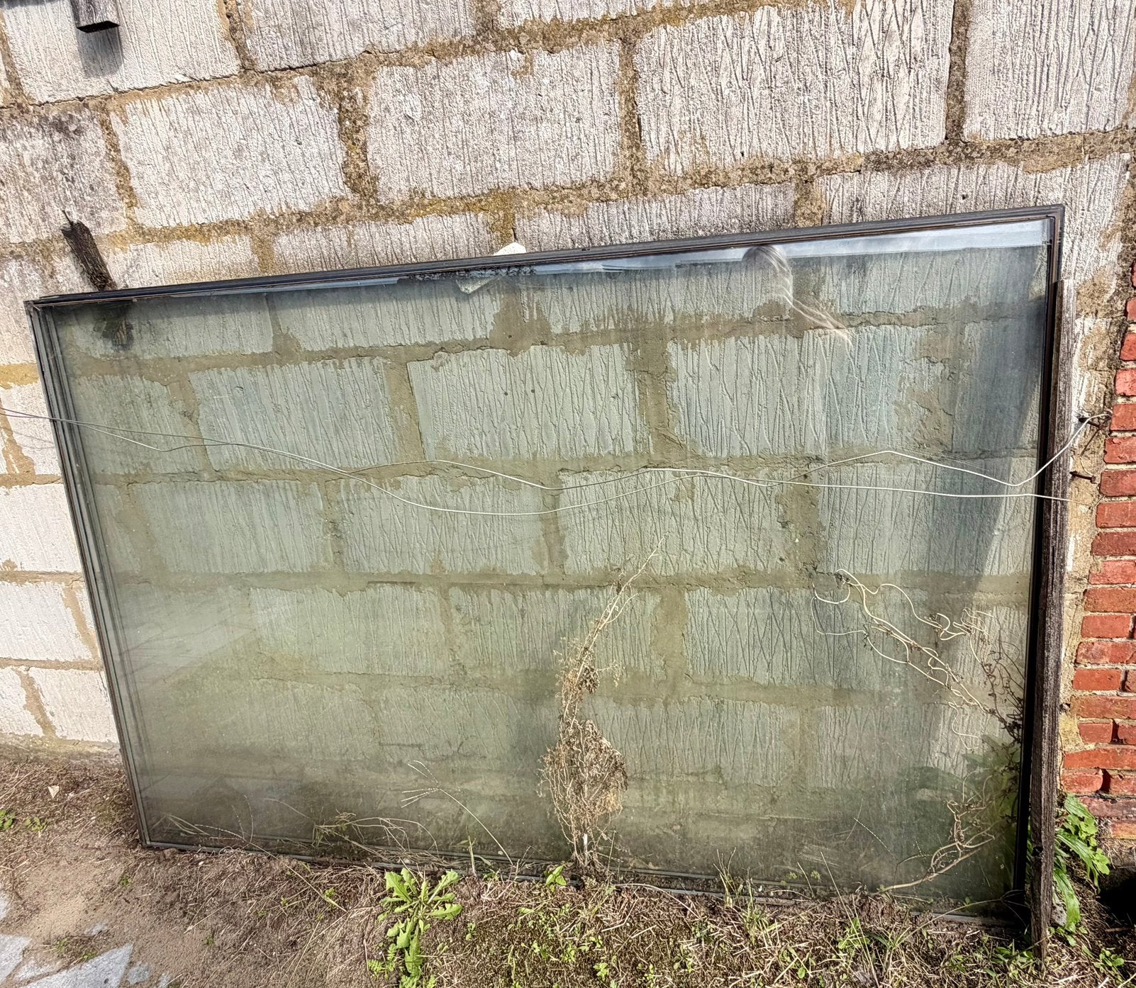 2 grote ramen dubbelglas, Ophalen, Gebruikt, Dubbelglas