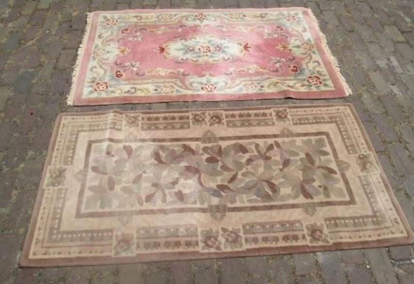2 Retro Tapijten - 160x85, Ophalen of Verzenden