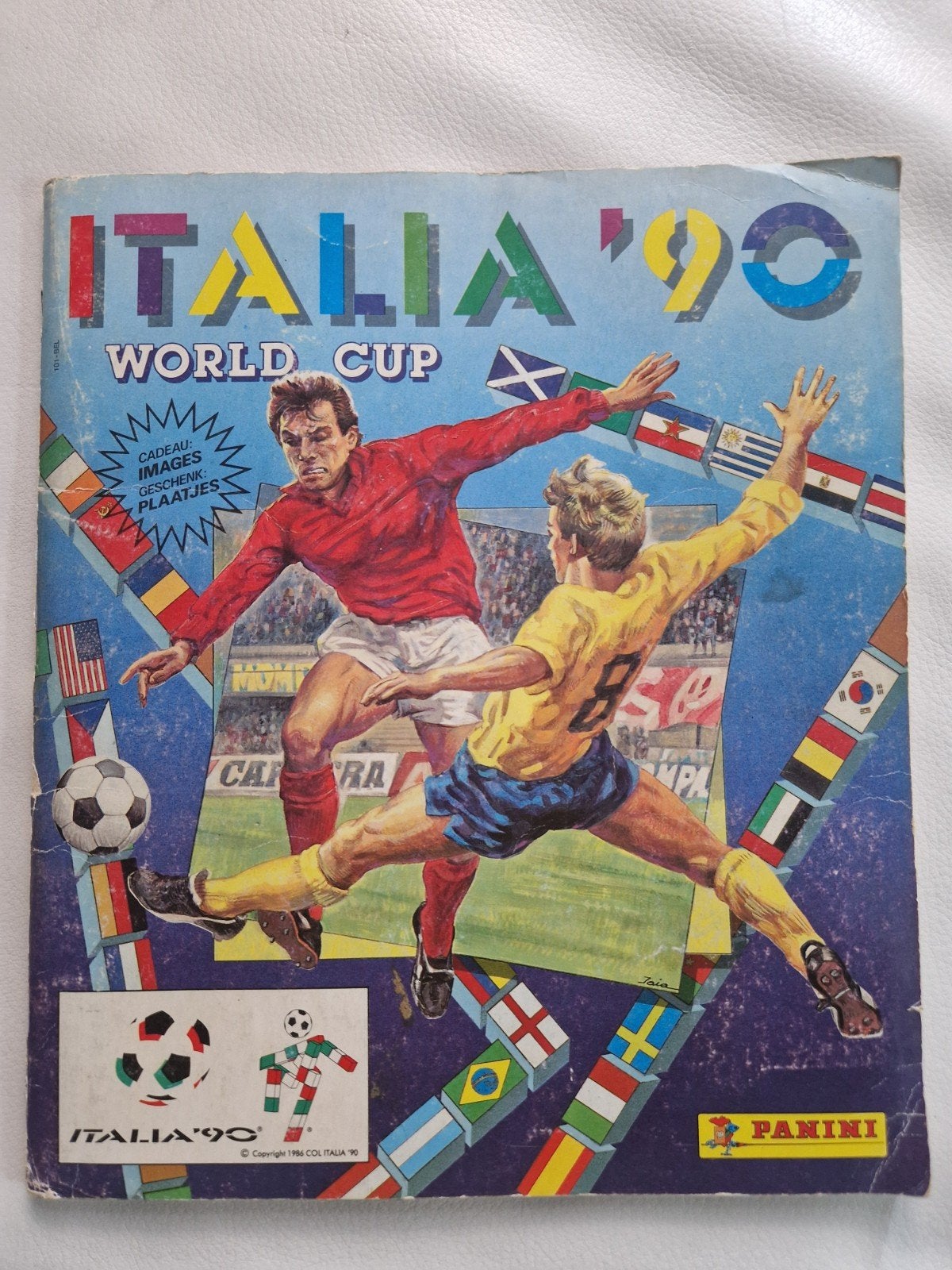 Panini Italia '90 World Cup – Compleet stickeralbum –, Ophalen, Gebruikt, Boek of Tijdschrift