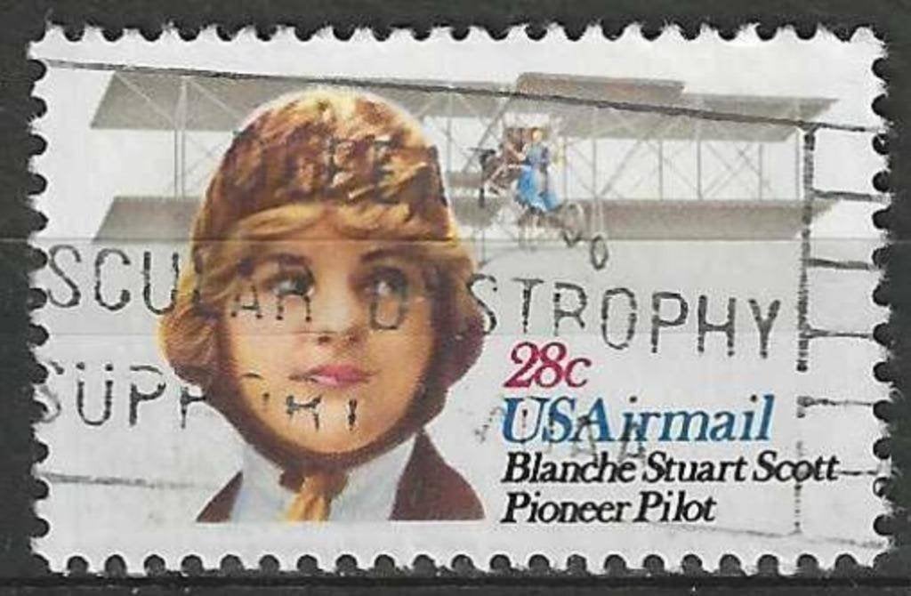 États-Unis 1980 - Yvert 93PA - Pionniers de l'aviation (ST), Envoi, Affranchi