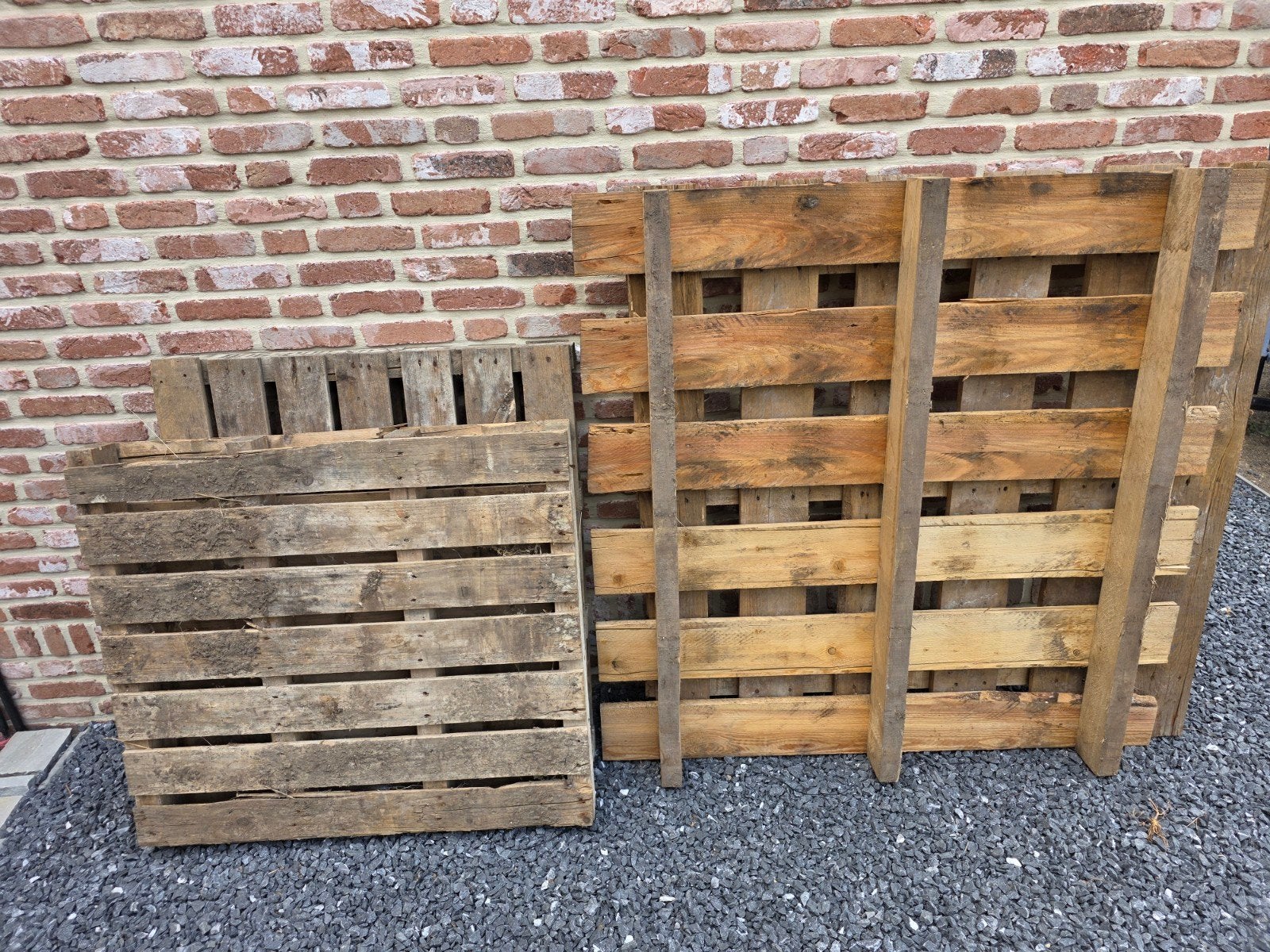4 stevige pallets, Doe-het-zelf en Bouw, Ophalen, Zo goed als nieuw, Pallet