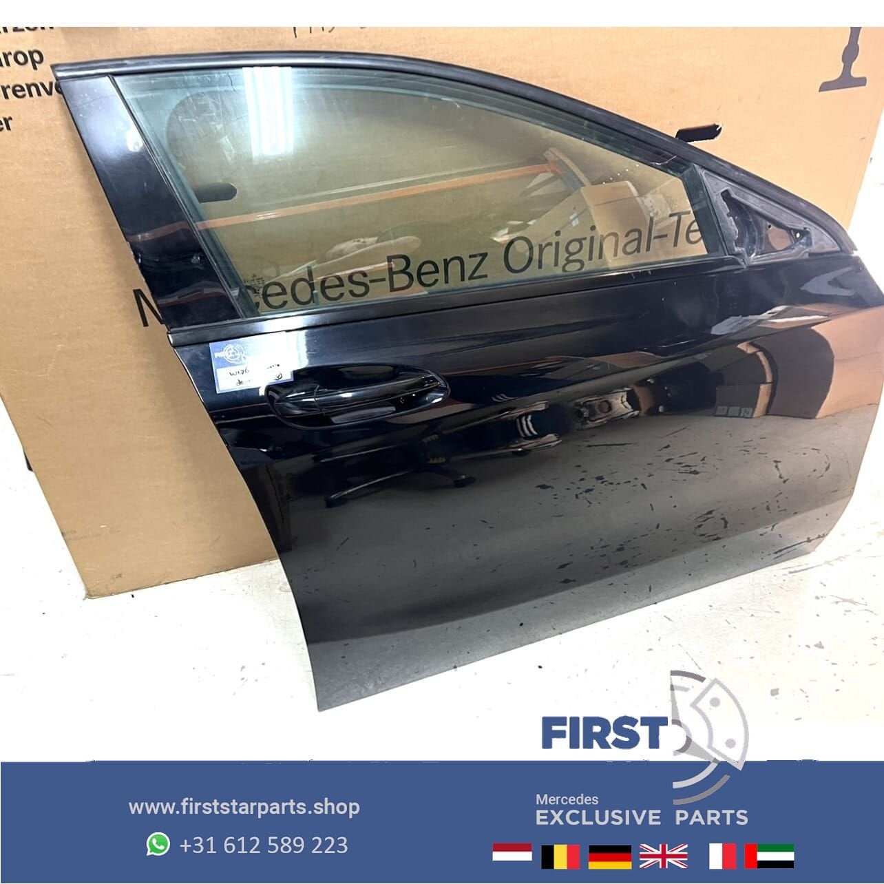 W176 PORTIER RECHTS ZWART COMPLEET Mercedes A KLASSE 2012-20, Utilisé, Porte, Avant, -