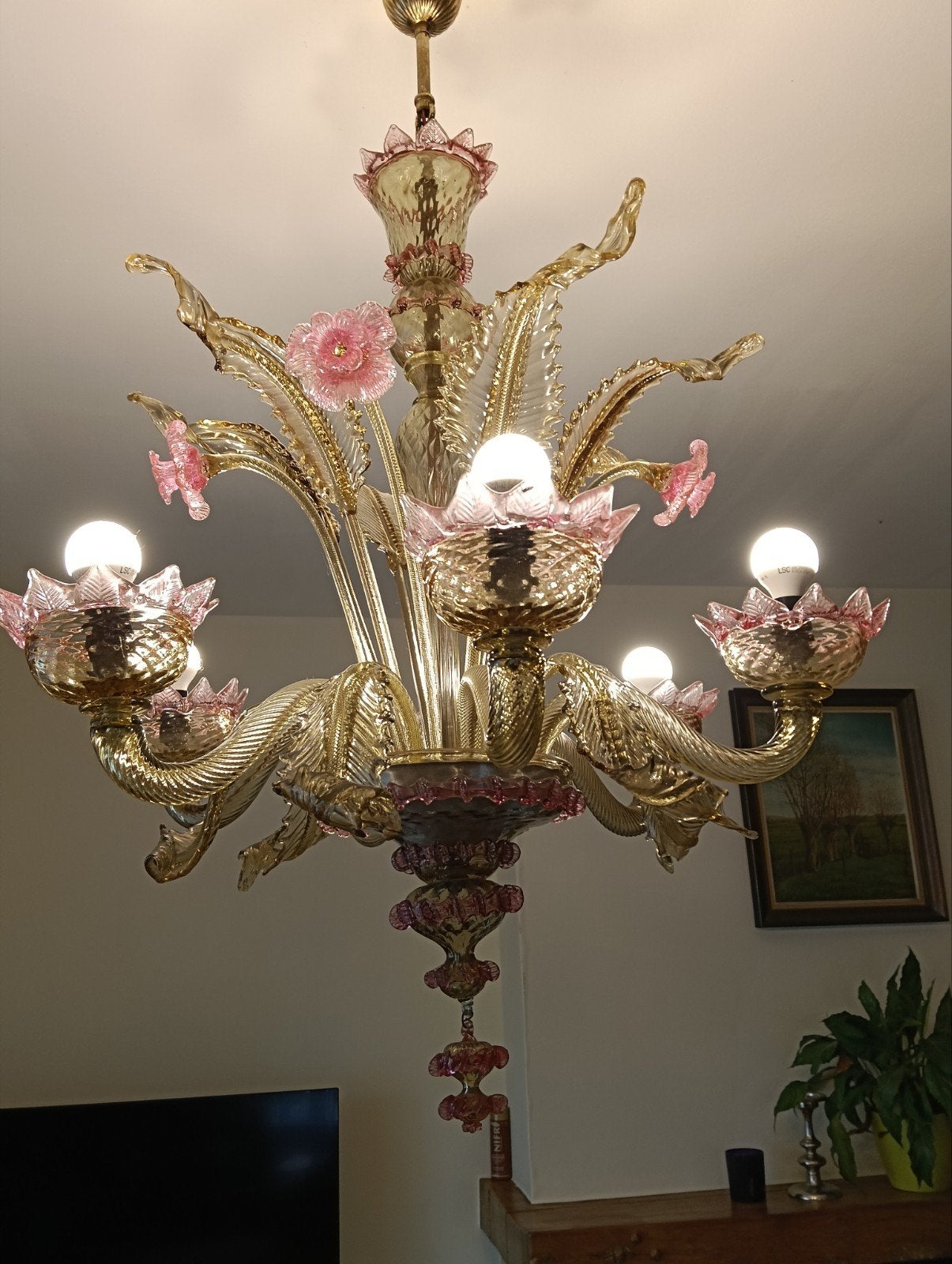 Murano luster, Ophalen, Zo goed als nieuw, Glas