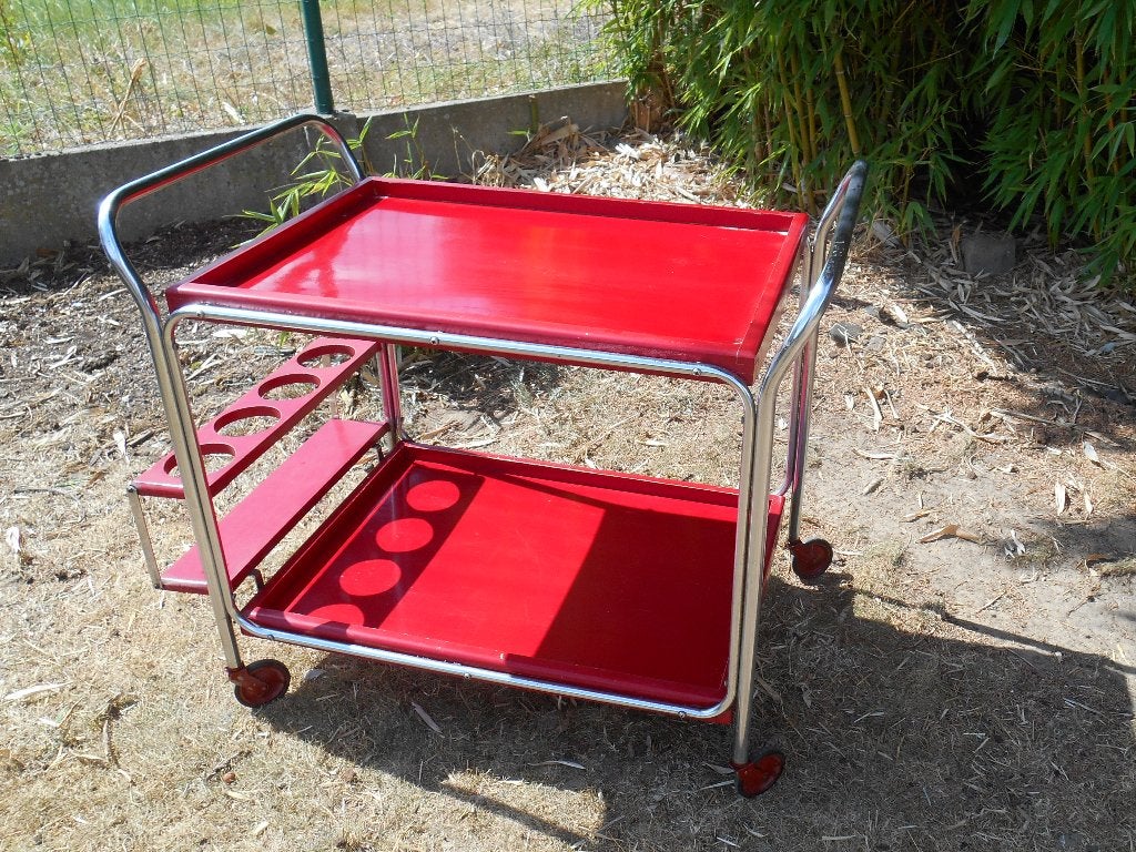 Chariot de service et plateau vintage de Torck, Enlèvement