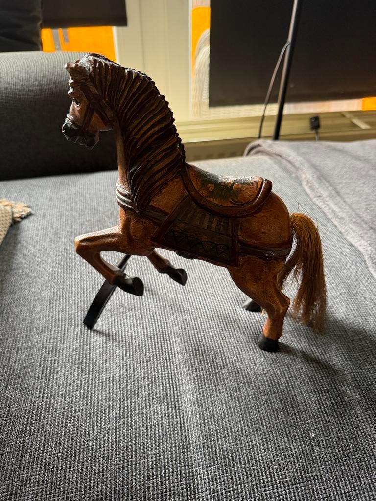 Cheval en bois, Collections, Collections Animaux, Enlèvement, Comme neuf, Cheval