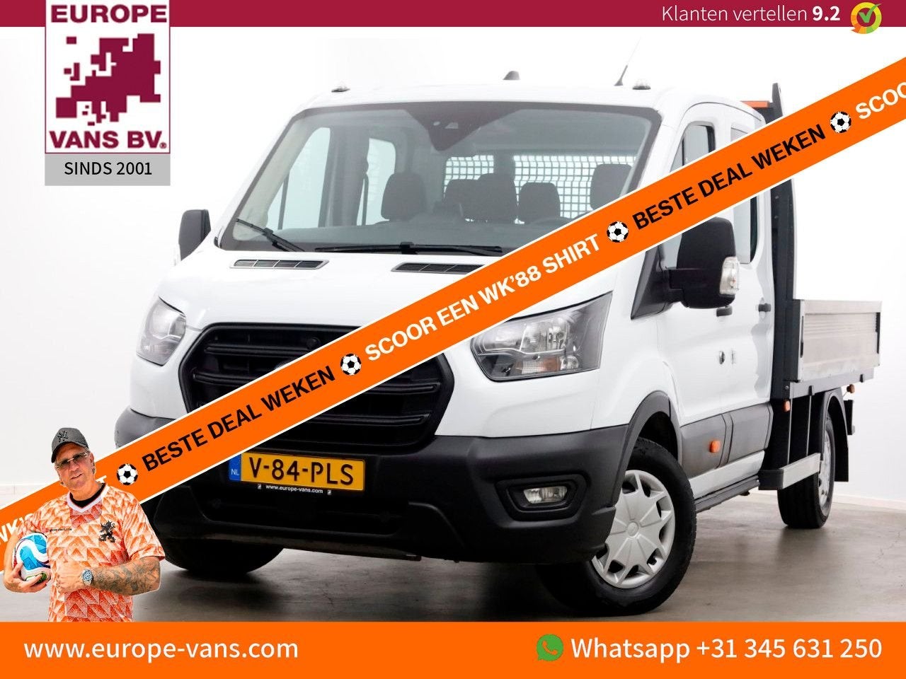 Ford Transit 350 2.0 TDCI 130pk Trend L3 D.C. Open Laadbak 0, Achat, Entreprise, Diesel, Electronic Stability Program (ESP)