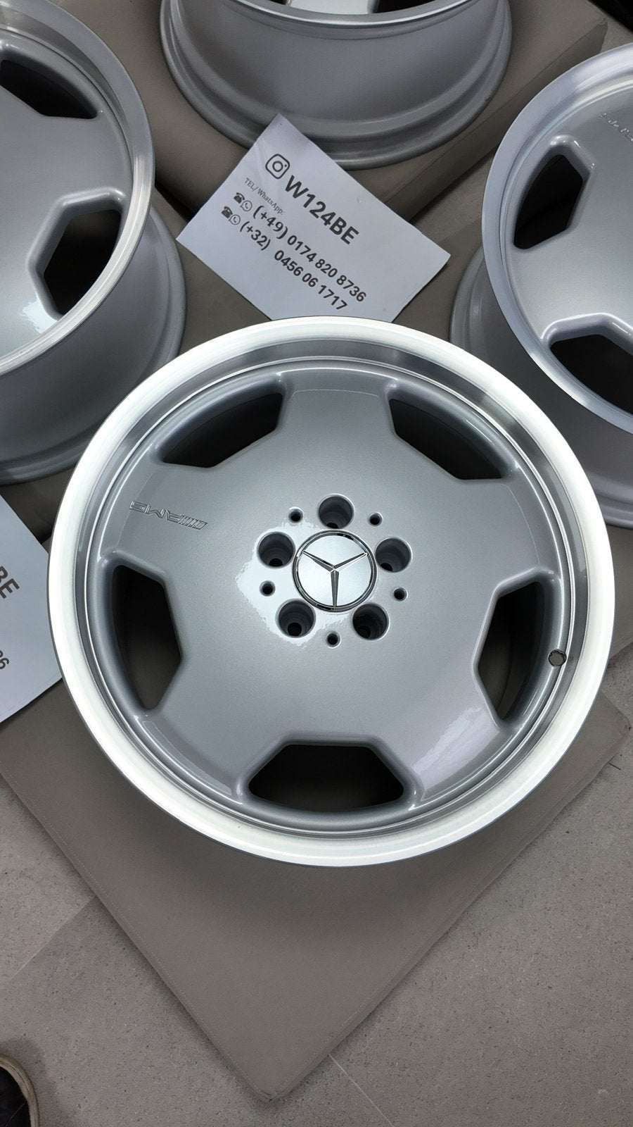 Jantes monoblocs Mercedes AMG 18 pouces R129 W210 W201, Enlèvement ou Envoi, 18 pouces, Jante(s)