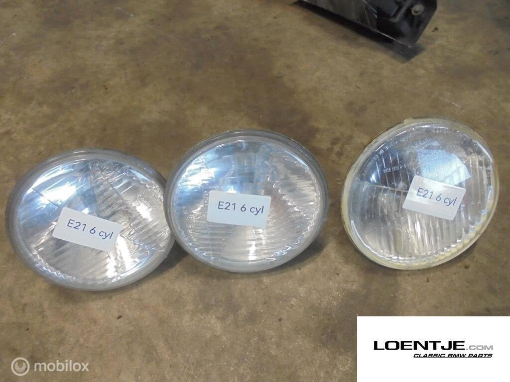 koplampen lamp bmw e21 zes cilinder 323i 320, Gebruikt, Ophalen of Verzenden, BMW, BMW