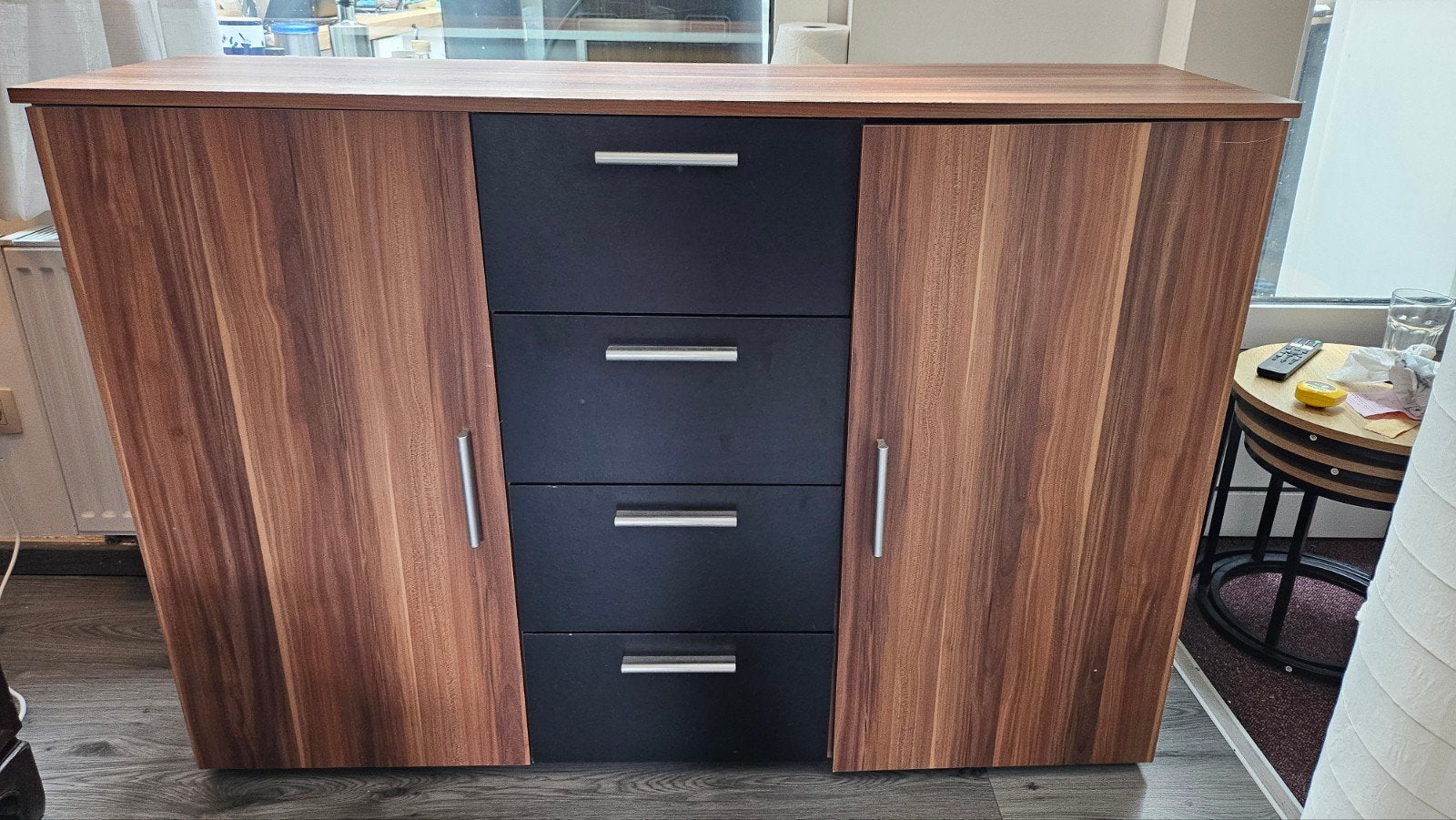 Meuble de salon porte et tiroir. Un peu abîmé, Gebruikt, Minder dan 25 cm, 100 tot 150 cm, Met deur(en)