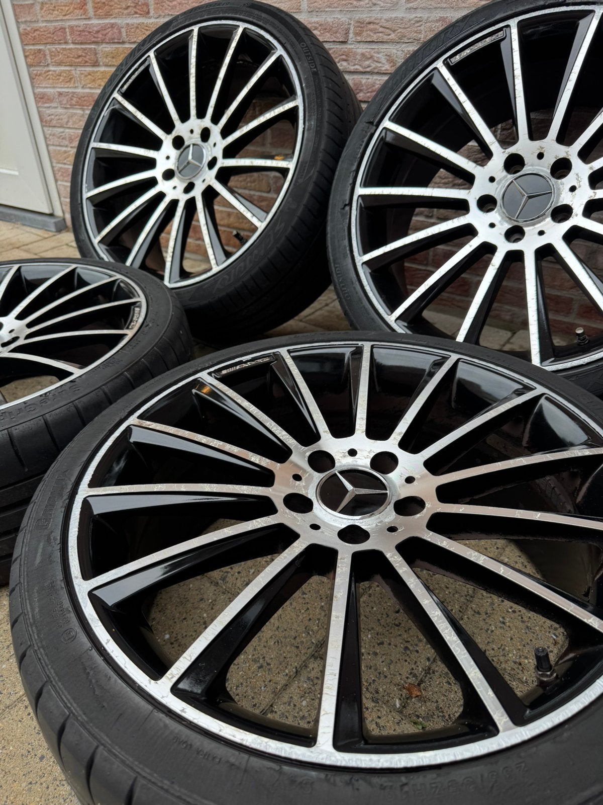 19" AMG-velgen (A/B/C/Cla klasse)  4 x 235/35/19 8j 5x112, Autos : Pièces & Accessoires, Enlèvement