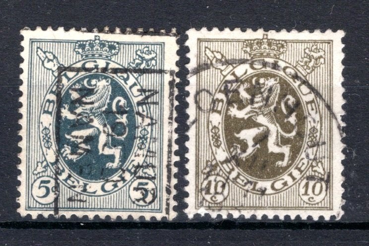 279/280 gestempeld 1929 - Heraldieke leeuw, Postzegels en Munten, Postzegels | Europa | België, Verzenden, Gestempeld, Gestempeld