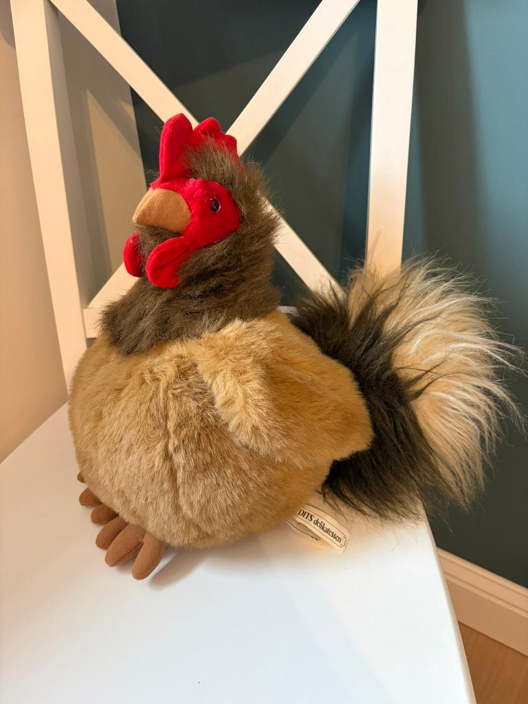 Knuffel haan / kip Dimpel, Overige typen, Ophalen of Verzenden, Zo goed als nieuw, Middelgroot (20 tot 80 cm)