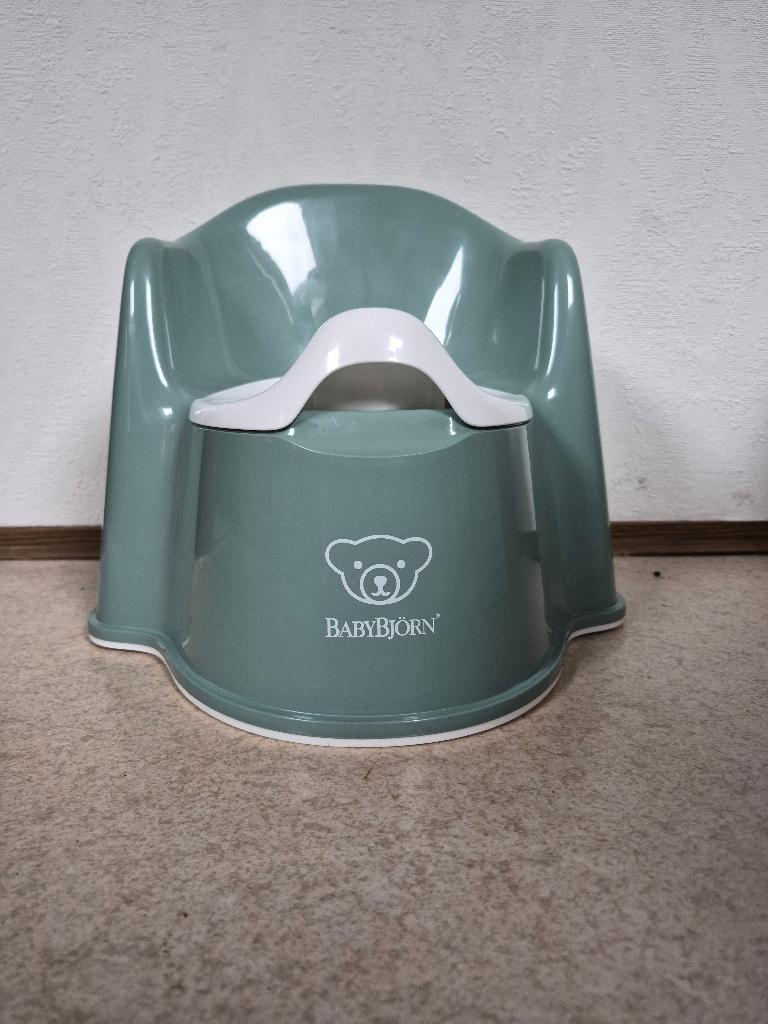 BABYBJÖRN potje met leuning, diepgroen/wit, Overige typen, Zo goed als nieuw, Standaard, Ophalen
