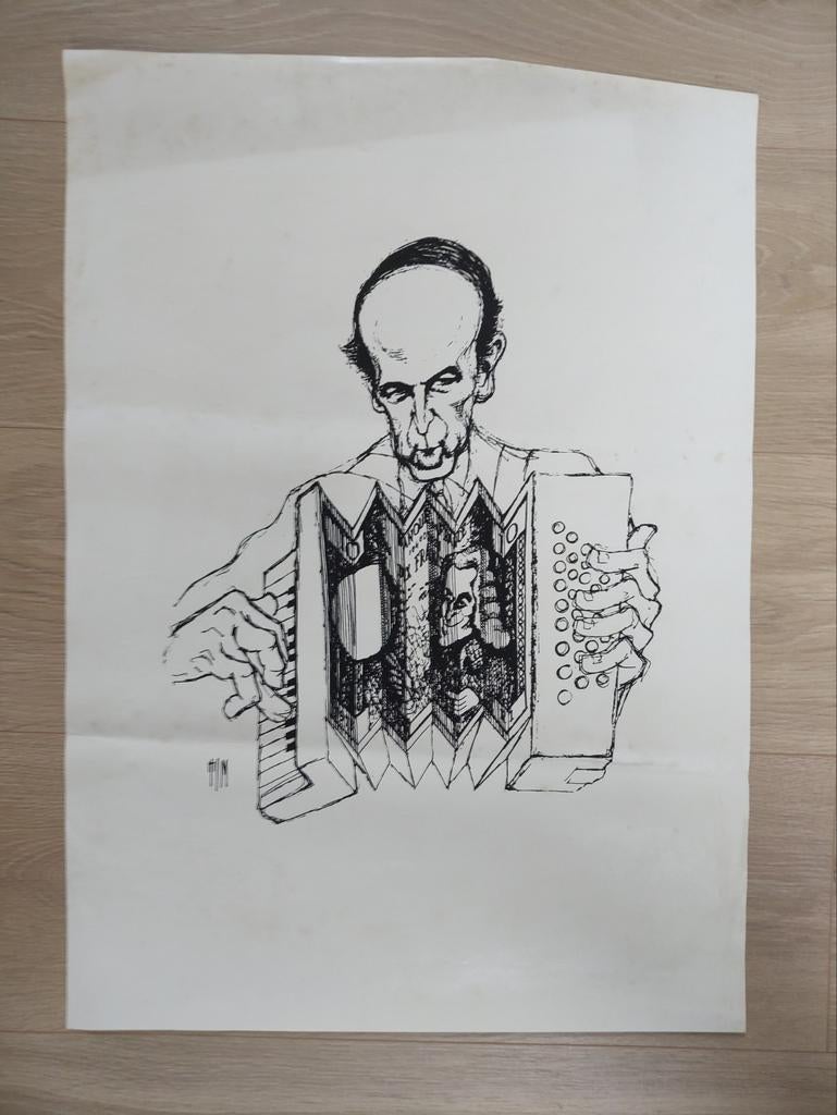 Affiche du caricaturiste TIM (Louis Mitelberg), Collections, Posters & Affiches, Enlèvement