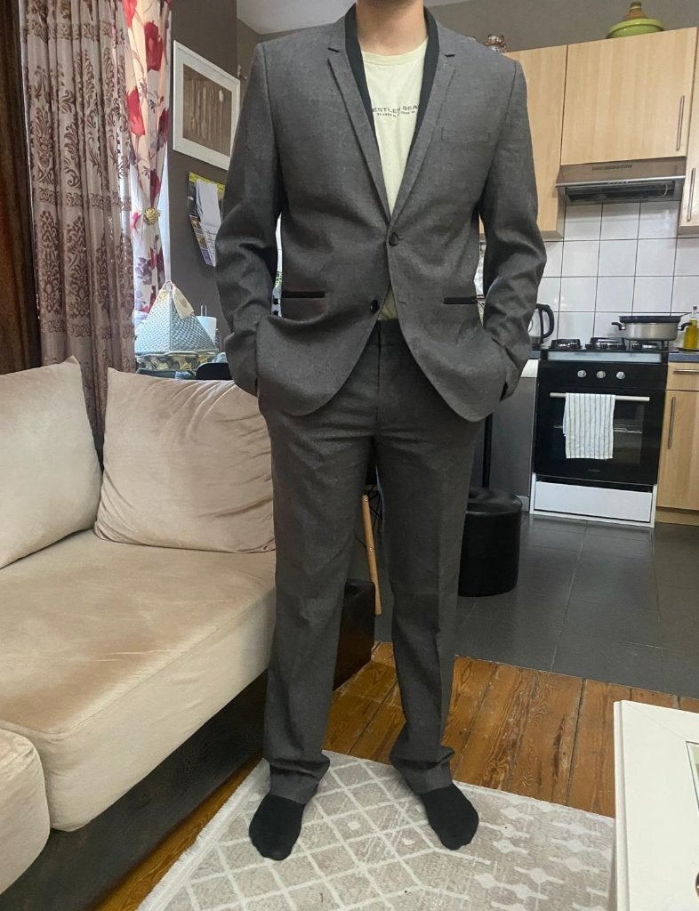 Costume, Gris, Enlèvement ou Envoi, Comme neuf, H&M