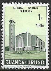 Ruanda-Urundi 1961 - Yvert 226 - Kathedraal Usumbura (ZG), Verzenden, Postfris