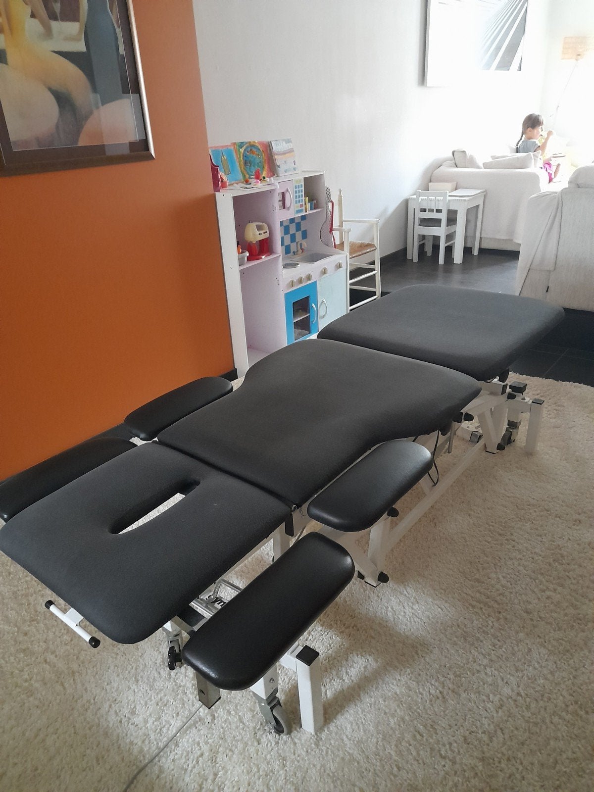 electrische hoger/lager massagetafel gymna, Sport en Fitness, Ophalen of Verzenden, Massagetafel
