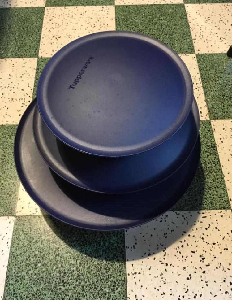 Tupperware allegra, Enlèvement, Comme neuf, Bleu, Récipient ou Bol