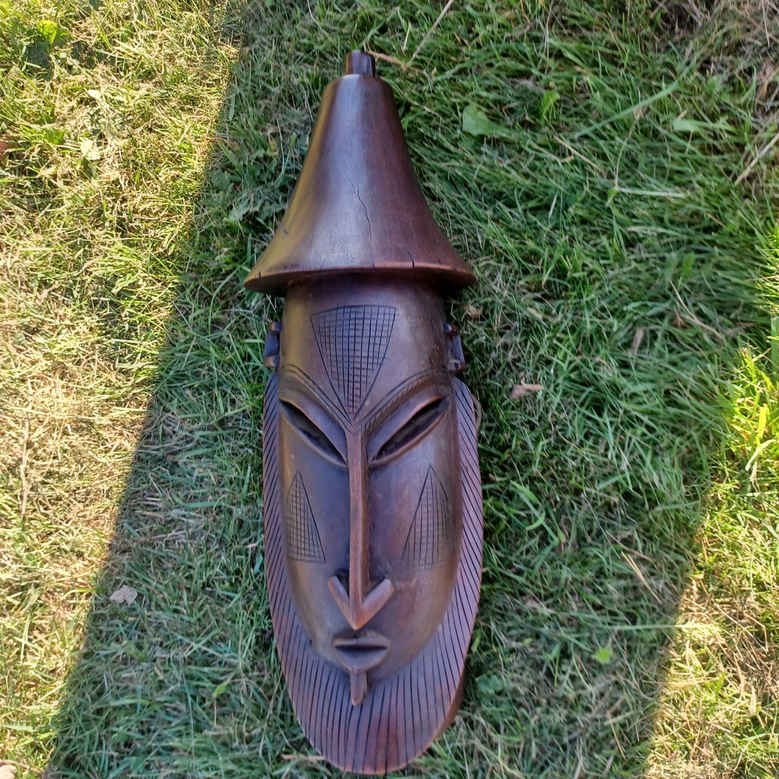 Afrikaans masker, Antiek en Kunst, Ophalen, Masker, Hout