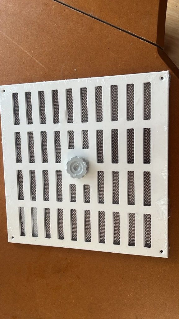 Grille coulissante WEHA 30  30  — Aluminium blanc — Nouveau, Bricolage & Construction, Ventilation & Extraction, Neuf, A, Enlèvement