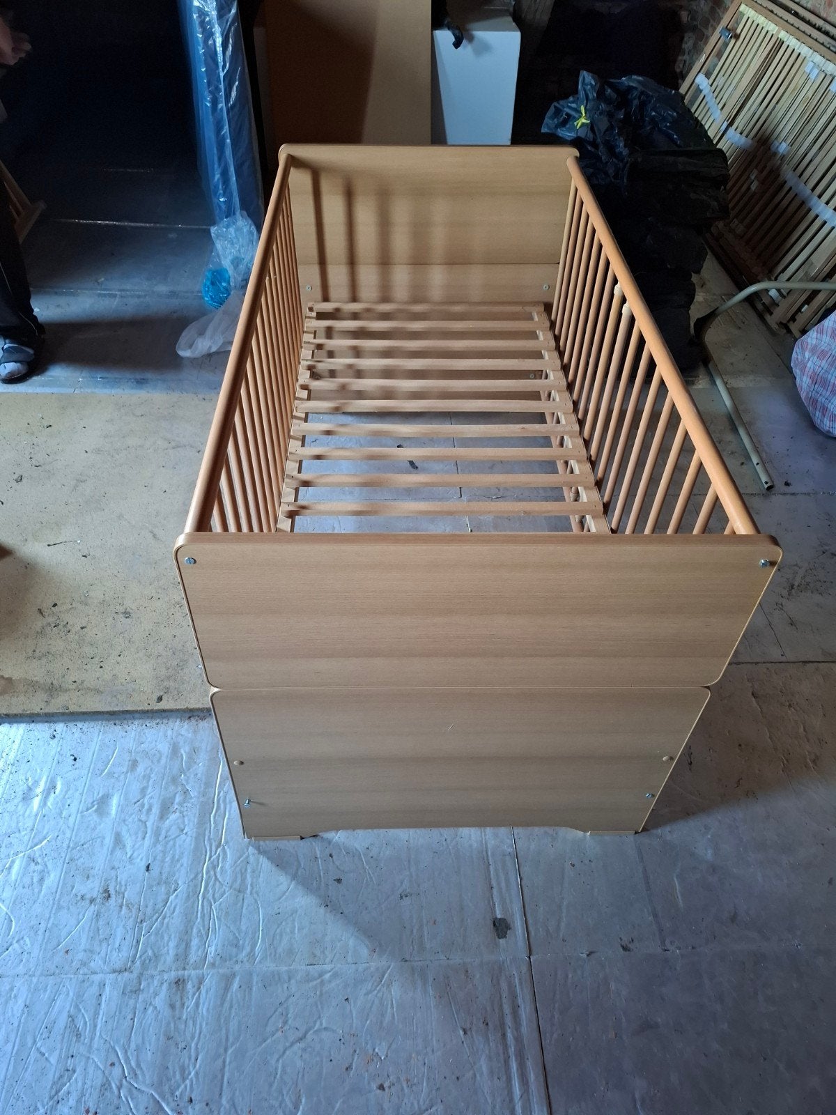 baby meegroei bed, Ophalen