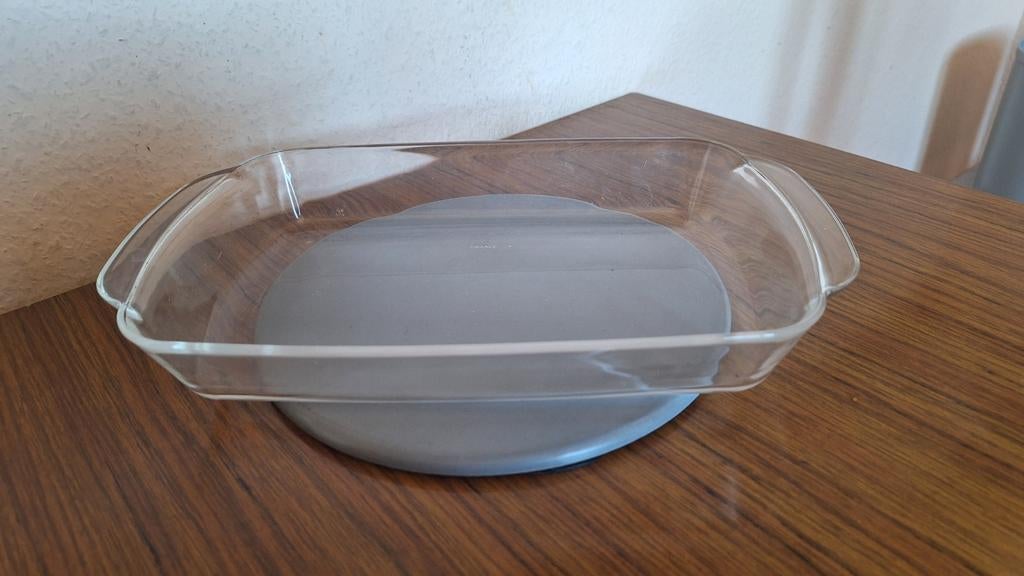 Rechthoekige oven schotel 33 x 20 x 5 cm Air Cuisine France, Ophalen of Verzenden, Gebruikt, Glas, Overige typen