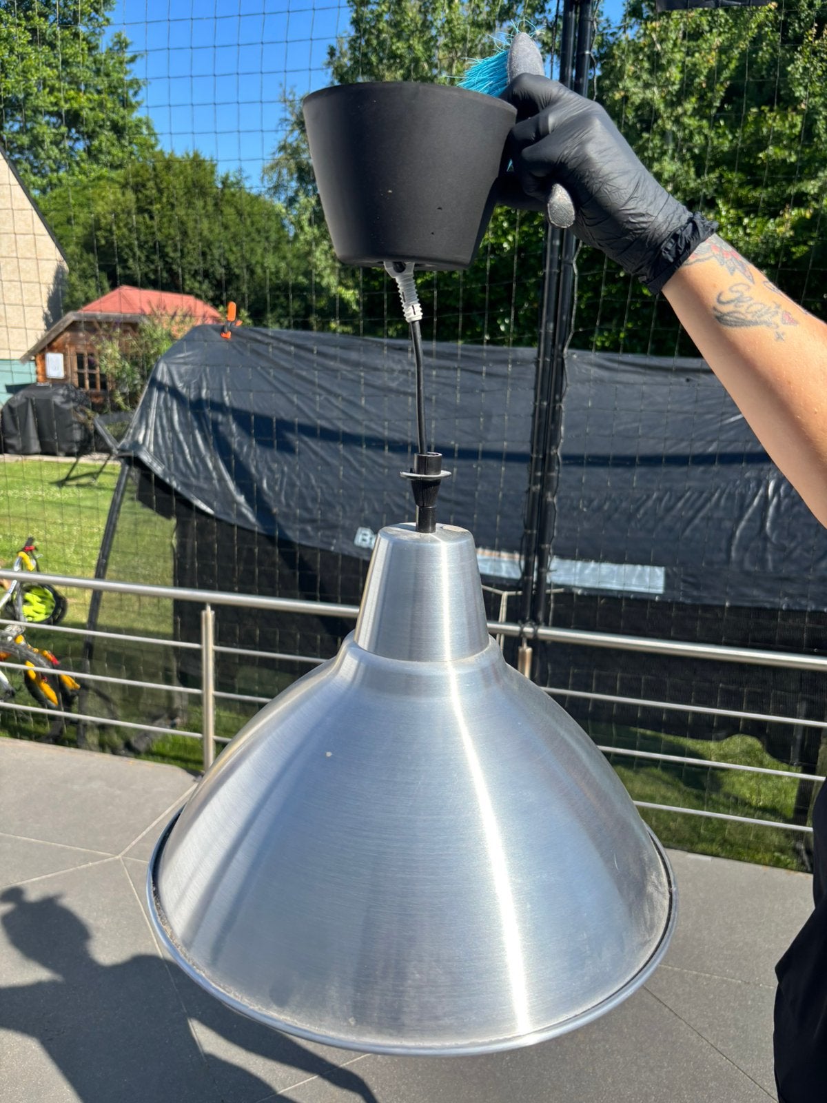 Hanglamp (E27), Huis en Inrichting, Ophalen, Zo goed als nieuw, Metaal, E27 (groot)
