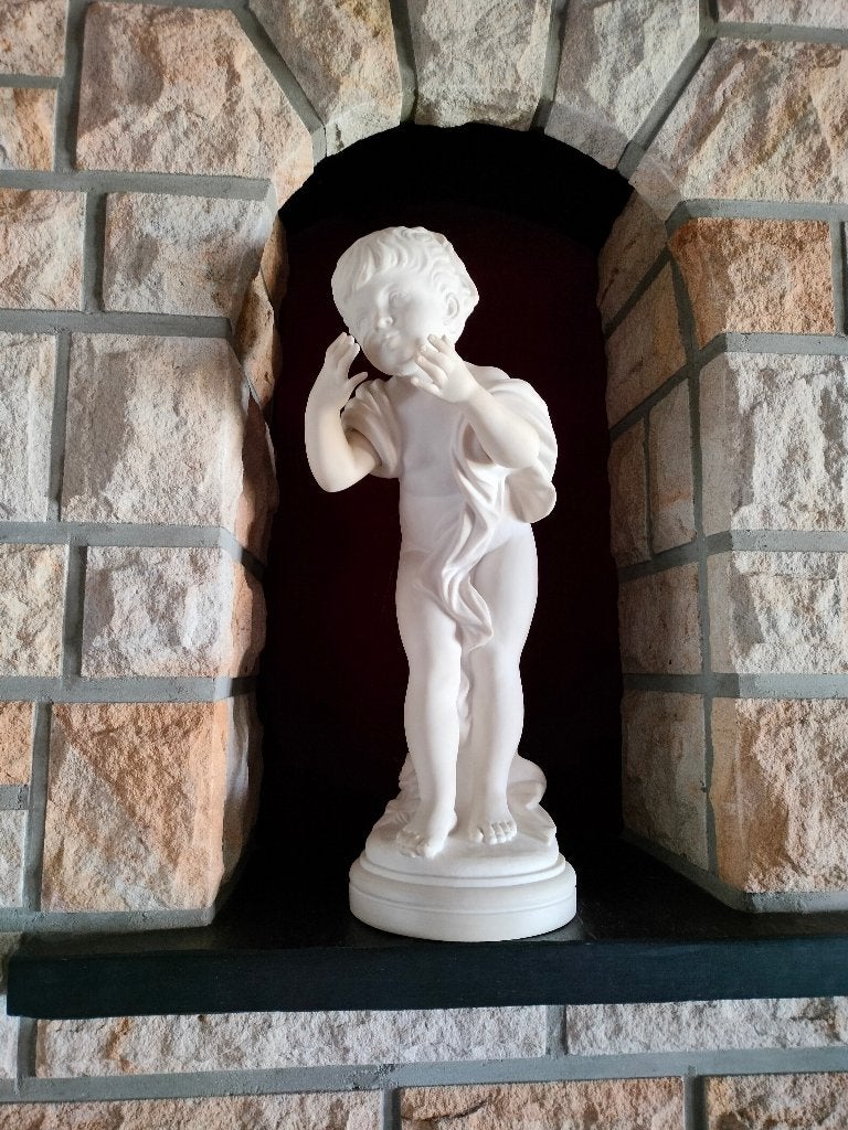 wit beeld van meisje - ca 54 cm hoog, Ophalen, Mens