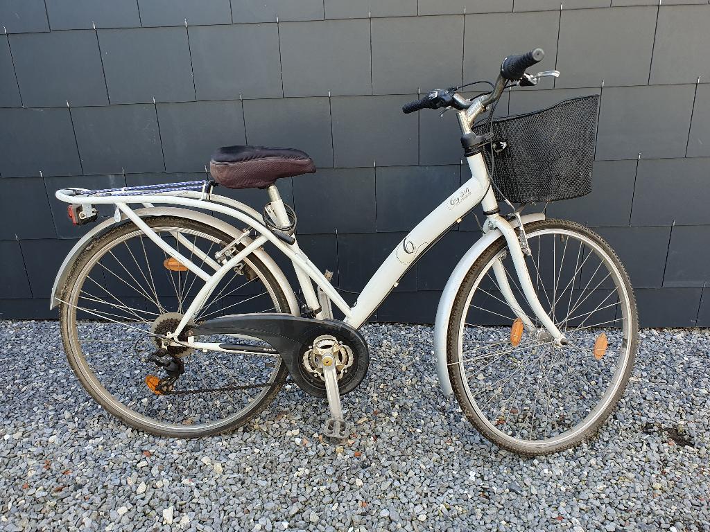 Vélo de femme Topbike City 300 blanc, Enlèvement, Utilisé, Panier