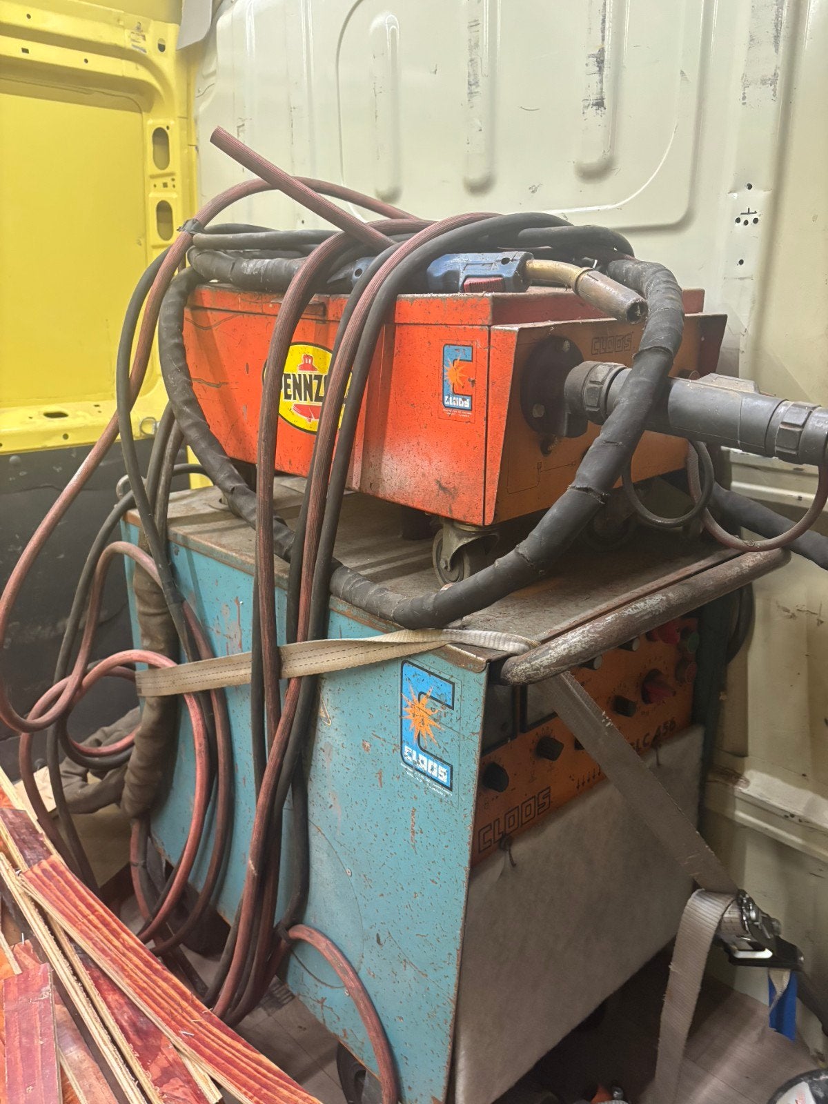 cloos glc 456 professionele laspost mig halfautomaat, Ophalen, Gebruikt, 250 ampère, Inverter