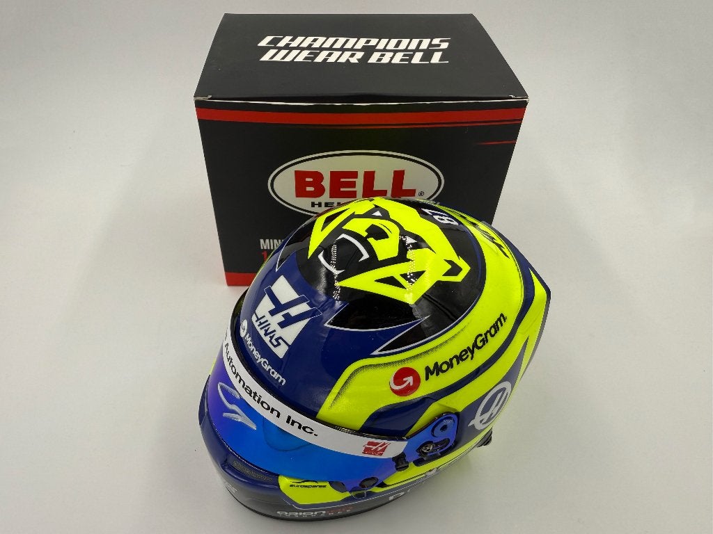 1/2 casque helmet F1 Bearman 2025 (Haas) signé, Enlèvement ou Envoi
