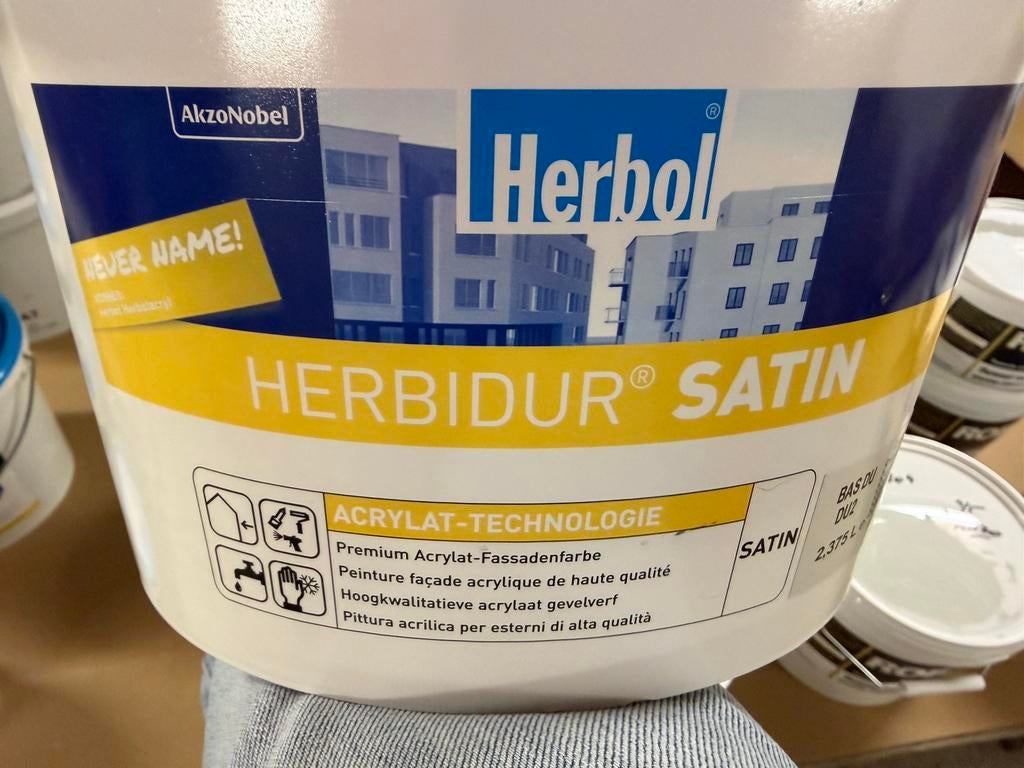 Herbol Herbidur taupekleurige muurverf voor buiten 2,5liter, Ophalen, Nieuw, Acrylverf