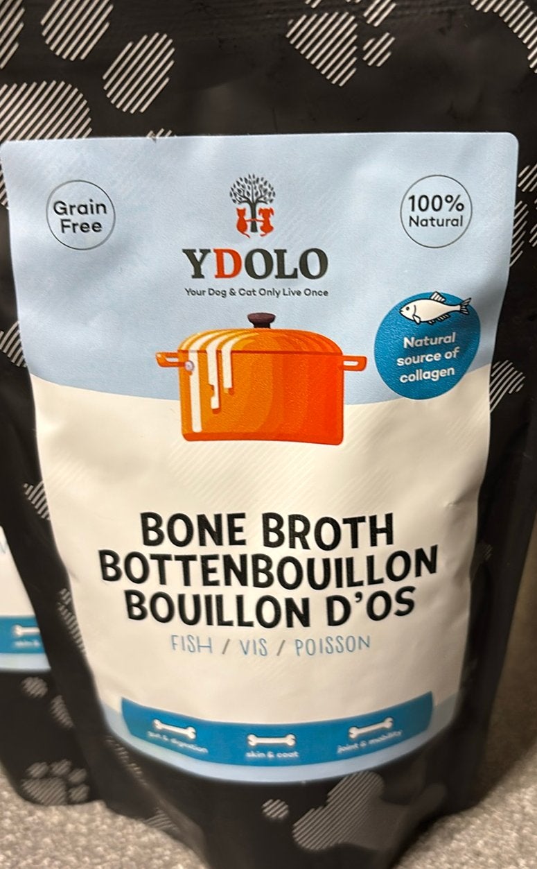 Bouillon d'os de poisson Ydolo, Animaux & Accessoires, Enlèvement ou Envoi, Chien